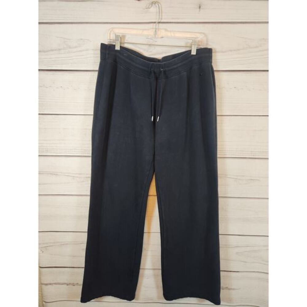 Nike Womens Solid Black Drawstring Sweatpants Hig… - image 1